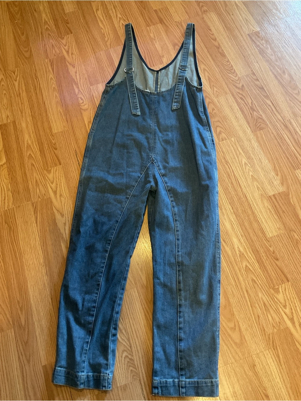VTG-HYSTERIC GLAMOUR WOMENS DENIM COVERALLS SZ.S. 34x26 Tapered legs